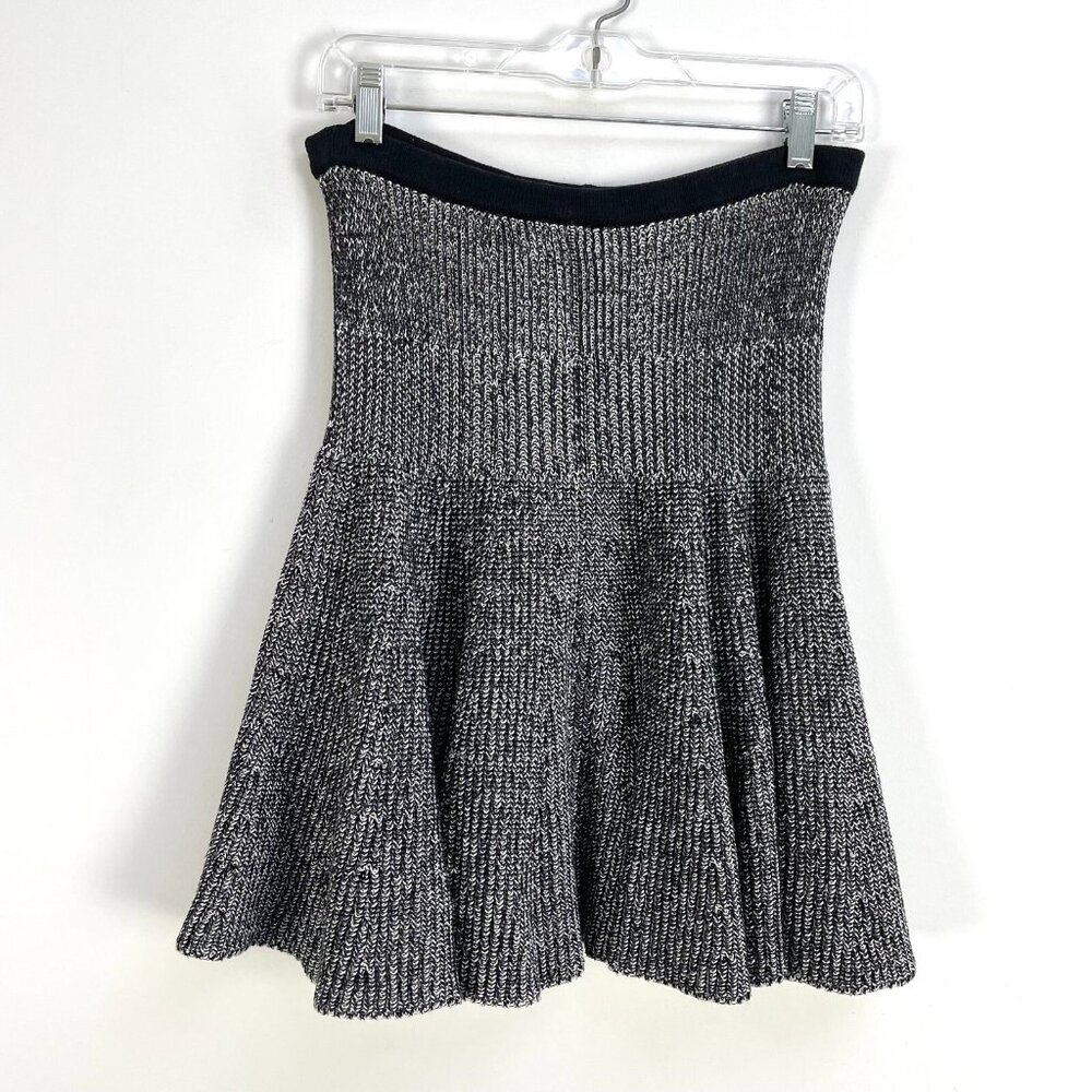 Marc by Marc Jacobs Womens Small Black A Line Swing Knit Skirt HIgh Waist A Line